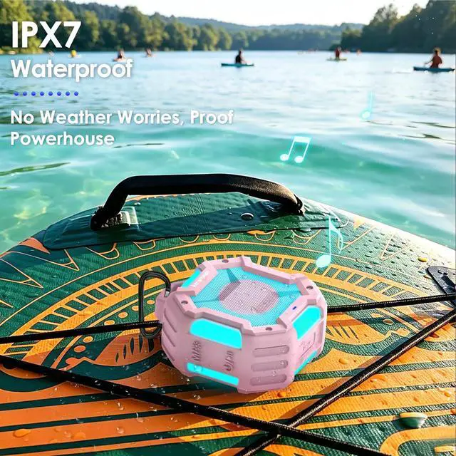 Alt view image 5 of 7 - Portable Bluetooth Speaker,Waterproof Shower Bluetooth Speaker for Outdoor