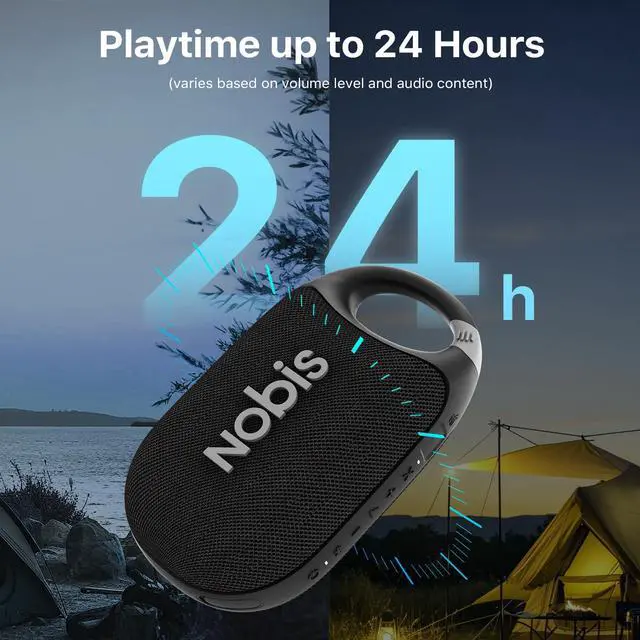 Alt view image 3 of 7 - Clip Portable Bluetooth Speaker, Up to 24H Playtime, IP68 Waterproof