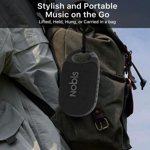 Alt view image 2 of 7 - Clip Portable Bluetooth Speaker, Up to 24H Playtime, IP68 Waterproof