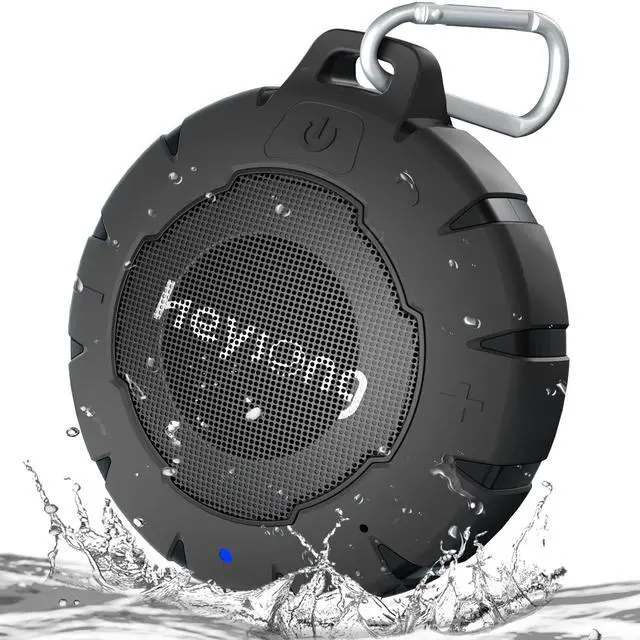 Main image of Waterproof Shower Speaker, Durable & Lightweight Portable with HD Sound, Stereo Pairing, Wireless Outdoor for Pool, Beach, Hiking, Kayaking, Gift for Men, Women