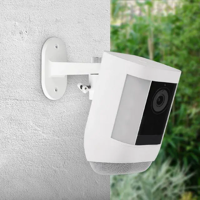 Alt view image 5 of 7 - 2Pack Security Wall Mount for Ring Spotlight Cam Battery and Ring Spotlight Cam Plus/Pro (Battery), 360° Adjustable Indoor/Outdoor Mounting Bracket for Your Surveillance Camera System - White