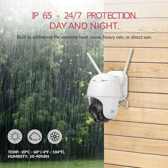 Alt view image 4 of 7 - 2K Outdoor Security Camera,Color Night Vision,Trcking Motion,Siren-1pc