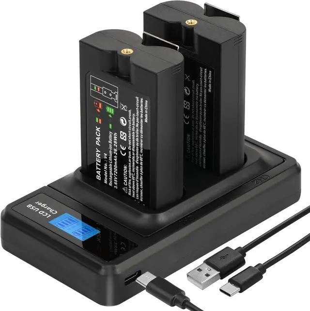 Main image of 2-Pack 7200mAh Replacement Battery for Ring Doorbell Camera