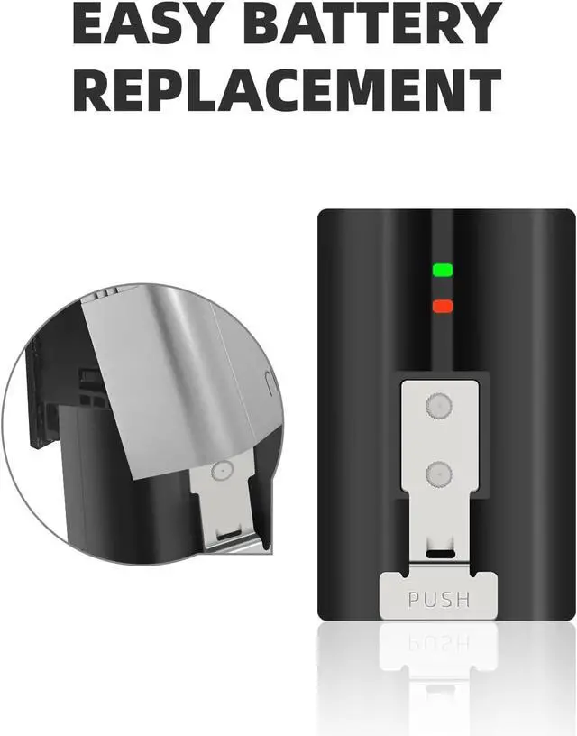Alt view image 5 of 6 - Ring Battery, Replacement Li-ion Battery 3.65V 6040mAh with Charger Station Ring Camera Batteries for Rings-Doorbell Camera 3/4 Stick Up Cameras Spotlight Cam Indoor/Outdoor Use (3Pack)