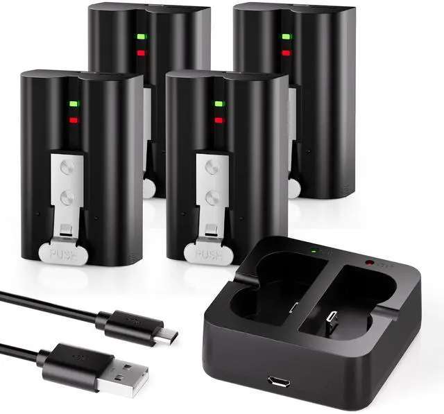 Main image of 4-Pack Replacement Battery for Ring Camera Doorbell 6040mAh