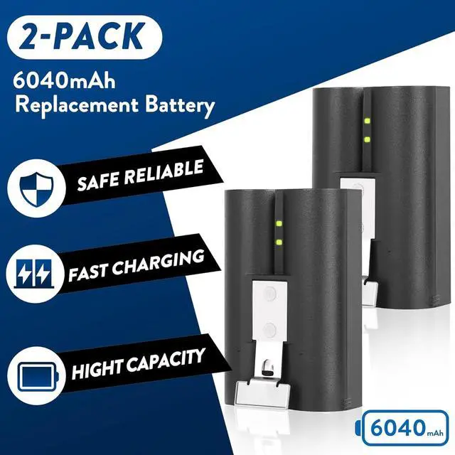 Alt view image 4 of 6 - 4-Pack 6040mAh Replacement Ring Battery with Charger Station for Ring-Video Doorbell 2/3/4/Plus/Pro, Spotlight Camera & Stick Up Cam Indooor & Outdoor (4-Pack)