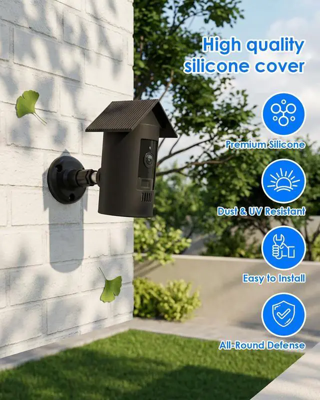 Alt view image 2 of 7 - 3 Pack Weatherproof Silicone Protective Case Cover for Ring Stick Up Cam Battery, Anti-Scratch UV Resistant Skin for Indoor Outdoor