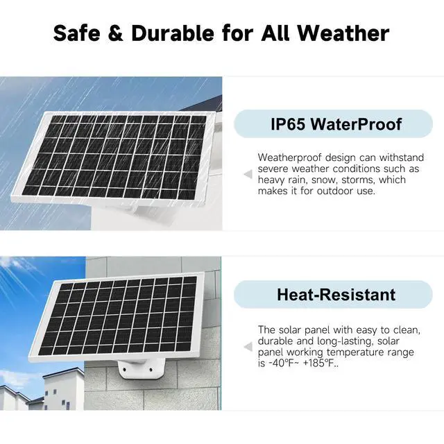 Alt view image 3 of 6 - 4 Pack 7W USB Type C Solar Panel Charger Compatible Ring Outdoor Cam Plus, Stick Up Cam Pro, Spotlight Cam Plus, Spotlight Cam Pro, Arlo Essential 2K 2nd Essential 3rd Gen, Arlo Pro 6th Gen 2025