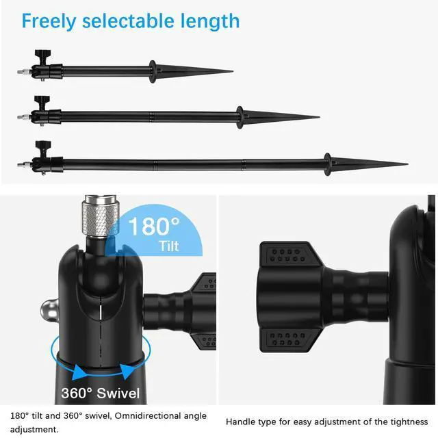 Alt view image 4 of 7 - Camera Ground Stake Mount and Silicone Skin for R-ing Stick Up Cam