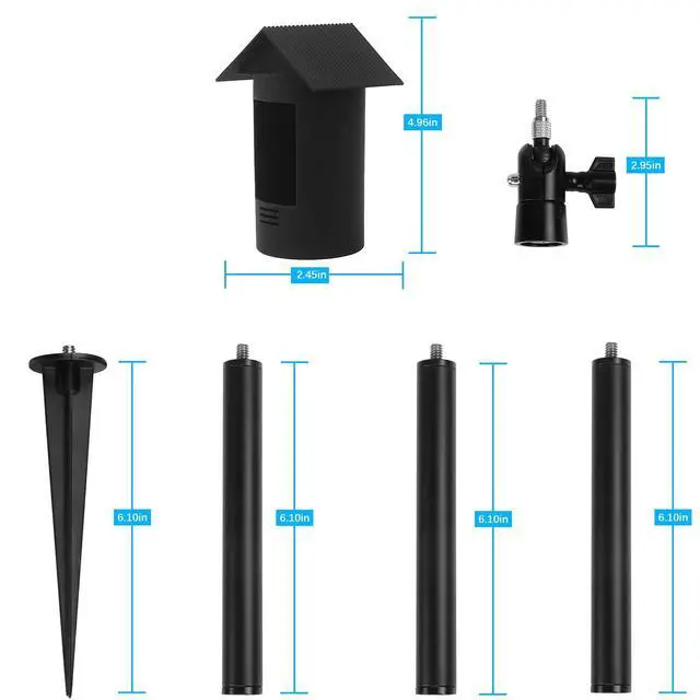 Alt view image 5 of 7 - Camera Ground Stake Mount and Silicone Skin for R-ing Stick Up Cam