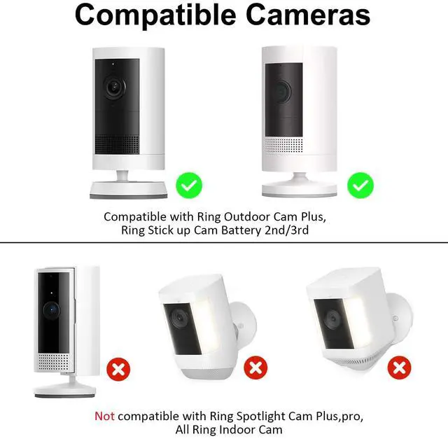 Alt view image 2 of 7 - 2Pack Magnetic Camera Mount Compatible with Ring Stick Up Cam Battery