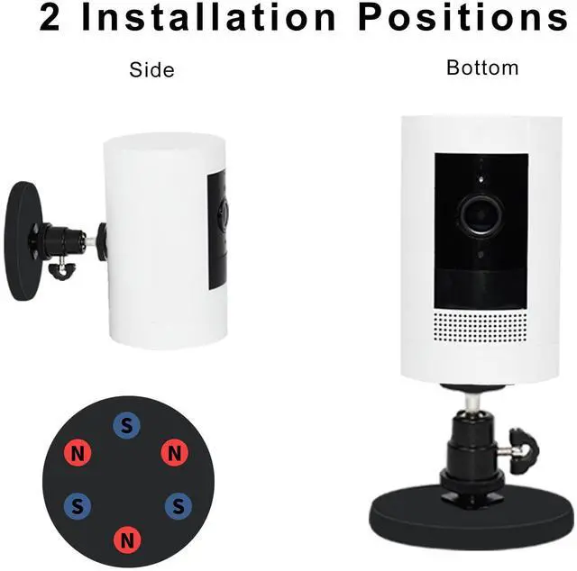 Alt view image 6 of 7 - 2Pack Magnetic Camera Mount Compatible with Ring Stick Up Cam Battery