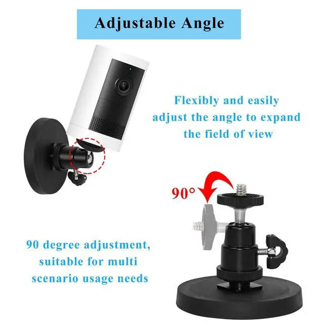 Alt view image 4 of 7 - Magnetic Camera Mount Compatible with Ring Outdoor Cam Plus & Stick Up Cam