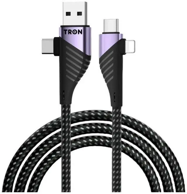 Main image of 4 in 1 Charging Cable (USB-C, L, USB), TR62 Model for Smartphone, Tablet, Personal Computer, Camera,