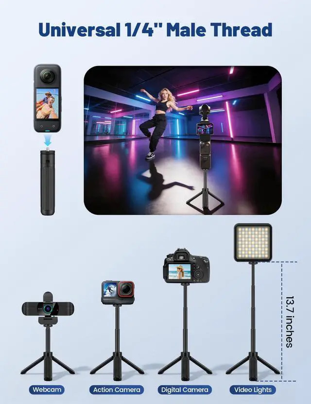Alt view image 5 of 7 - Pro HD 1080p/30fps Webcam with Tripod, External USB Camera for PC/Laptop