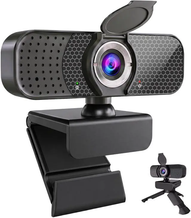 Main image of C26 1080P Webcam with Microphone USB Computer Camera USB-A-USB-C Adapter
