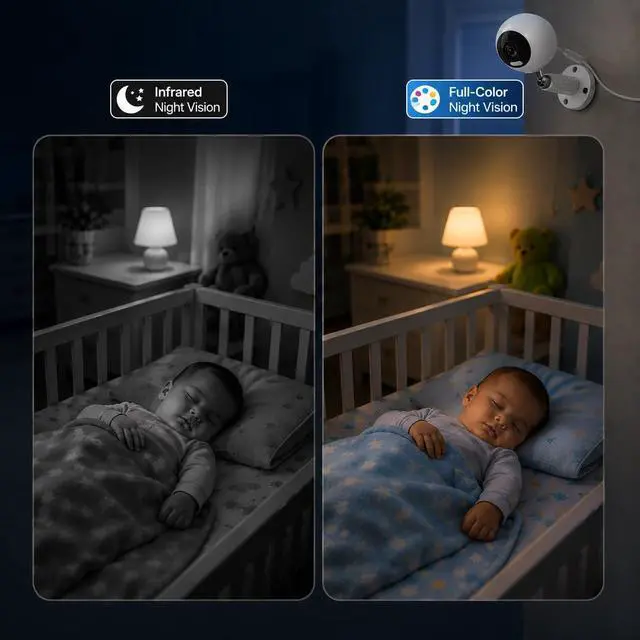 Alt view image 3 of 7 - 3MP Cameras for Home Security-Outdoor/Indoor, 5G/2.4G WiFi