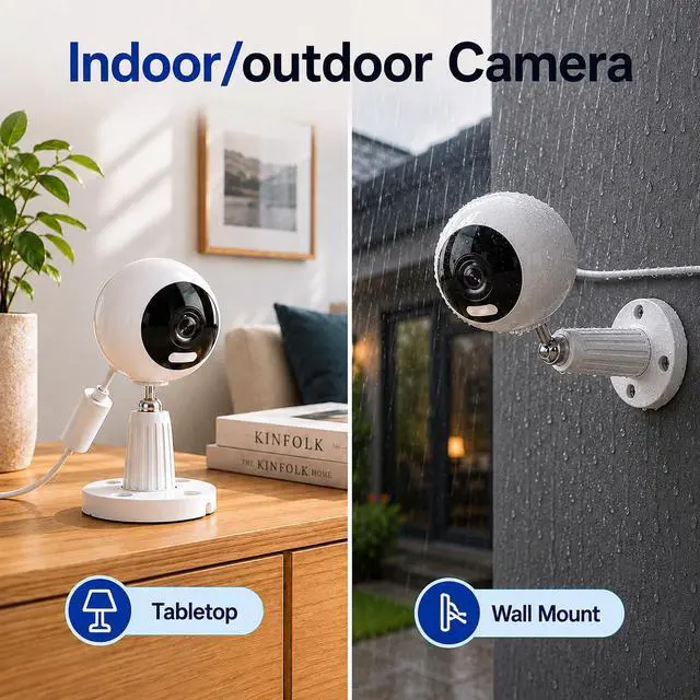 Alt view image 5 of 7 - 3MP Cameras for Home Security-Outdoor/Indoor, 5G/2.4G WiFi