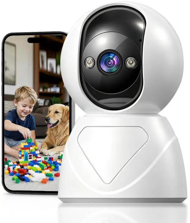 Main image of 2K Indoor Security Camera, 5GHz Baby Monitor for Home, Pan Tilt