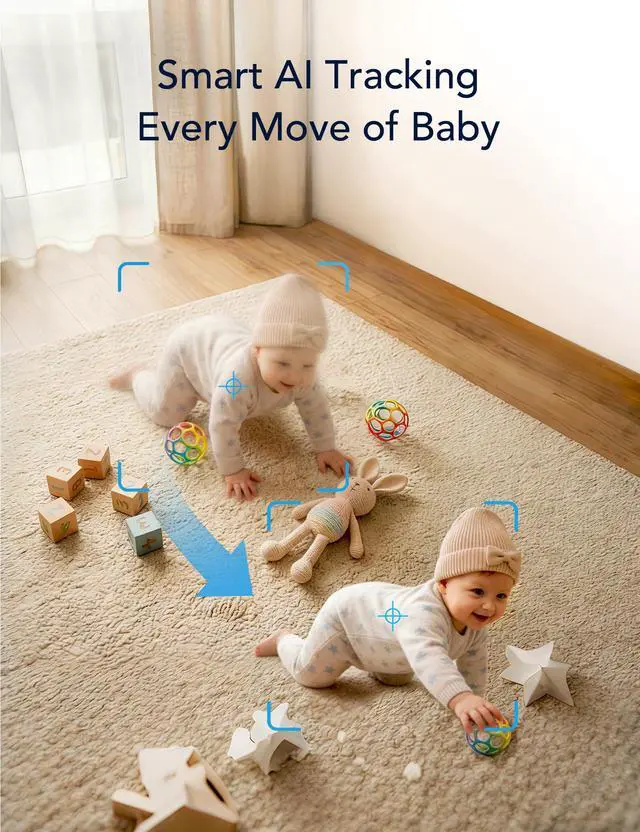 Alt view image 5 of 7 - Baby Monitor, 5G WiFi Baby Monitor with Night Vison and Cry Detection
