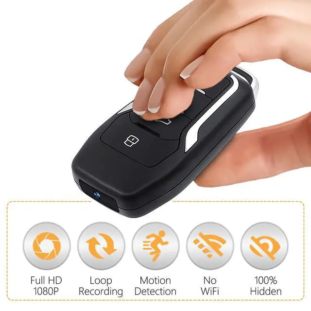 Alt view image 2 of 3 - Portable Car Key Style Mini Camera, 64GB Body Cam,1080P HD Motion Detection Recorder, USB Charging for Home & Personal Property Safety