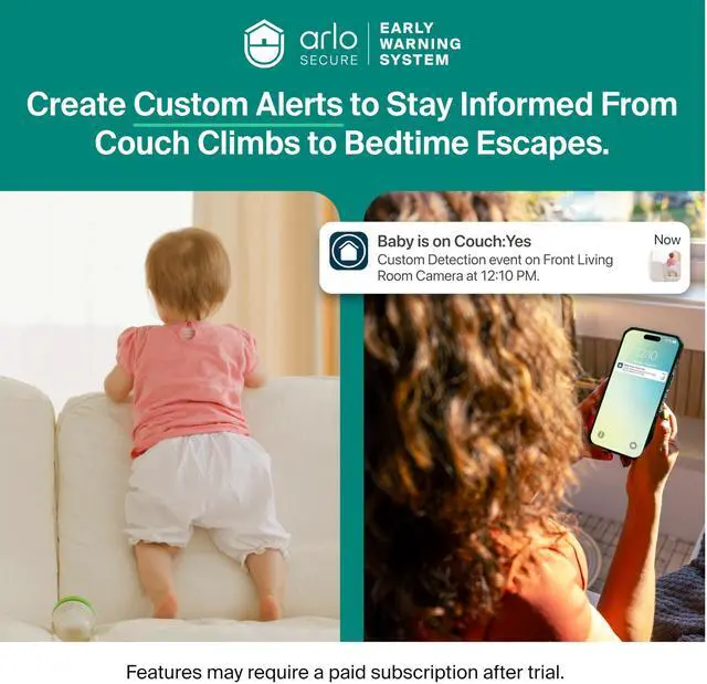Alt view image 3 of 7 - Essential Indoor Baby Camera 2K (3rd Gen) - Privacy Shield, 2-Cam