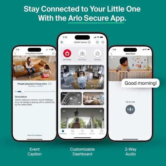 Alt view image 7 of 7 - Essential Indoor Baby Camera 2K (3rd Gen) - Privacy Shield, 2-Cam