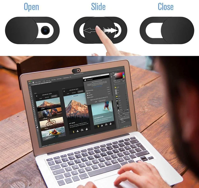 Alt view image 3 of 7 - Laptop Camera Cover Slide, 6 Pack Ultra-Thin 0.022in Webcam Cover Blocker | Web Camera Cover for Laptops,Computer and MacBook,iMac,iPad,iPhone.Essential Computer Accessories,Protect Your Web Privacy