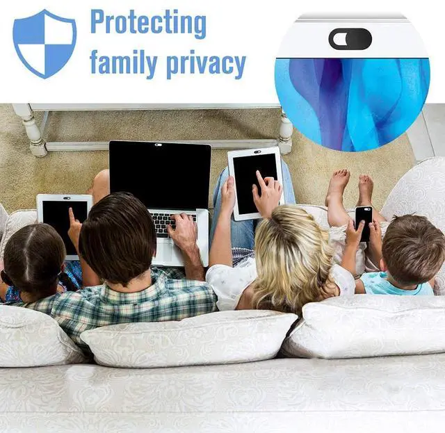 Alt view image 5 of 7 - Laptop Camera Cover Slide, 6 Pack Ultra-Thin 0.022in Webcam Cover Blocker | Web Camera Cover for Laptops,Computer and MacBook,iMac,iPad,iPhone.Essential Computer Accessories,Protect Your Web Privacy