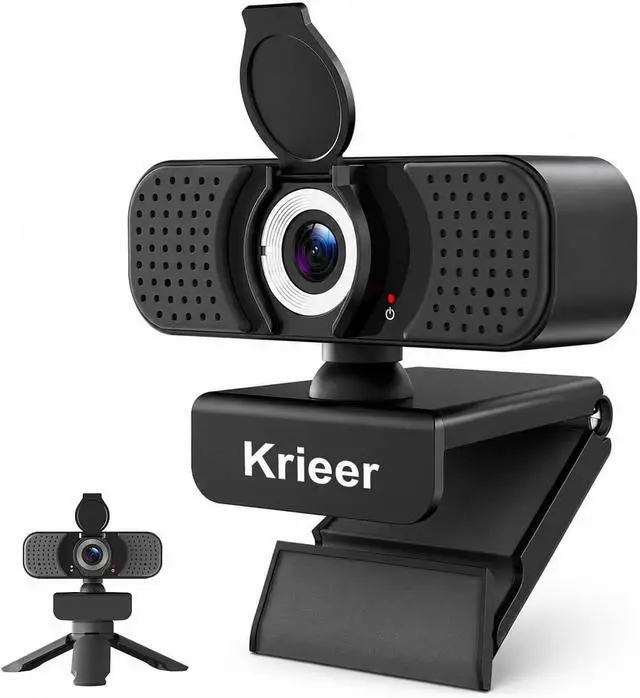 Main image of 1080P Webcam with Microphone, USB Camera for PC and Laptop, Privacy Cover