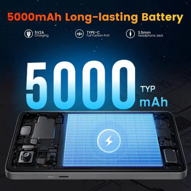 Alt view image 4 of 7 - Android 15 Tablet 8.7 inch, Mini Tablet 5000mAh, Dual-Band WiFi & BT5.0, 11GB RAM & 64GB ROM 2TB Expandable, Tablet Computer with IPS HD Display, Kids Tablet Support GPS, GMS, Widevine L1