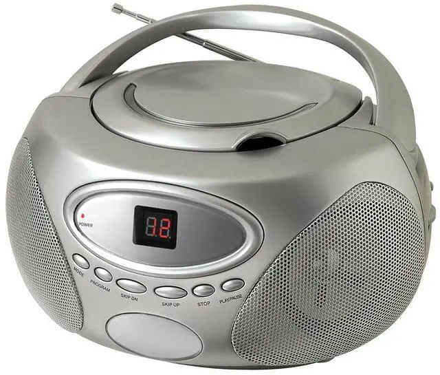 Main image of HX-333CD CD Boombox with Radio (Silver)