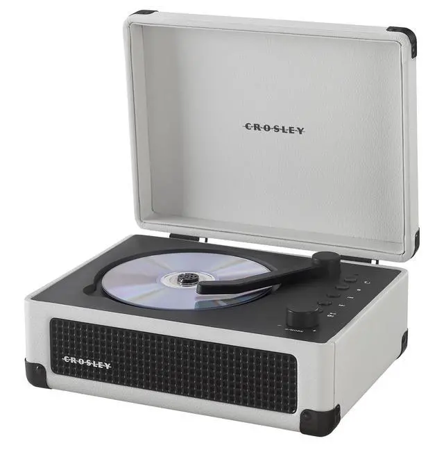 Alt view image 7 of 7 - CR3505DP-WF Cruiser CD Player, White Farmhouse