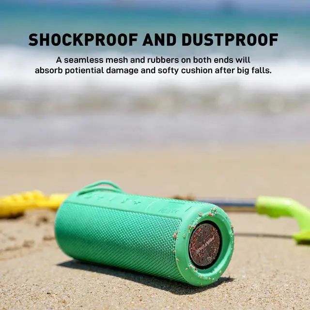 Alt view image 3 of 7 - Boombox Portable Bluetooth Speaker Gifts for Women Men - Green