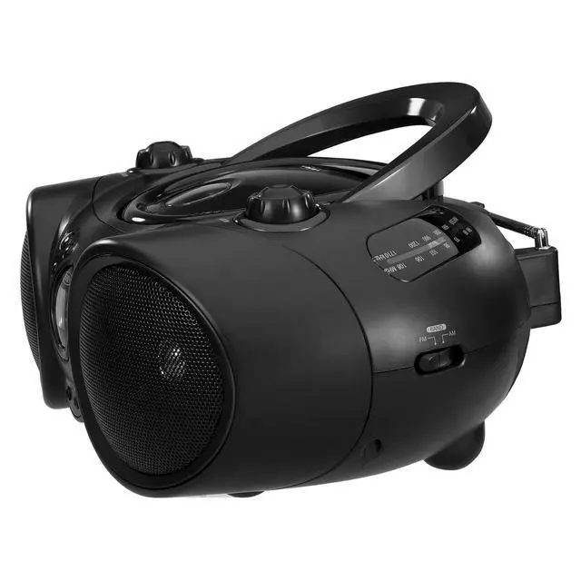 Alt view image 3 of 4 - CD-490-BK Portable Compact Disc Player with AM/FM Stereo Radio