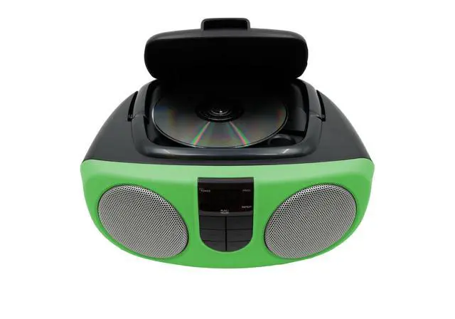 Alt view image 3 of 5 - SRCD243 Portable CD Player with AM/FM Radio, Boombox(Green)