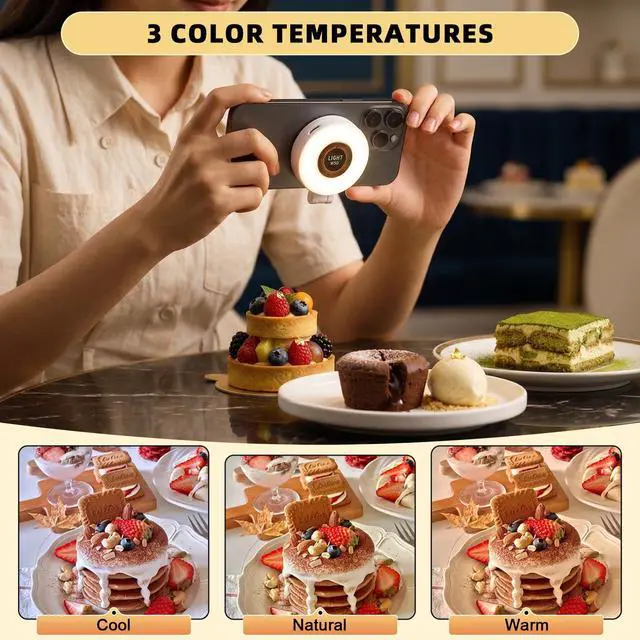 Alt view image 3 of 7 - Magnetic Adjustable LED Fill Light for Smartphones, Extendable, Portable, Video Lighting