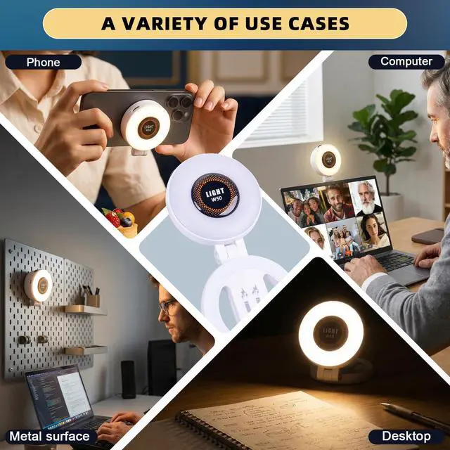 Alt view image 4 of 7 - Magnetic Adjustable LED Fill Light for Smartphones, Extendable, Portable, Video Lighting