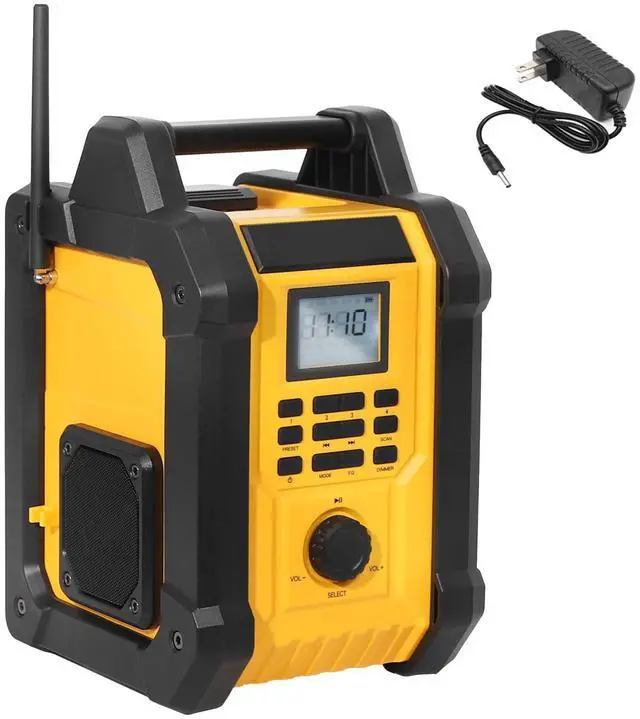 Main image of Jobsite Radio Speaker, Compatible with DeWalt 20V MAX Battery, IPX54 Waterproof Portable Wireless Stereo,Strong Signal Reception, AM/FM, TWS, 100ft Range, AC/DC Powered(Tool Only)