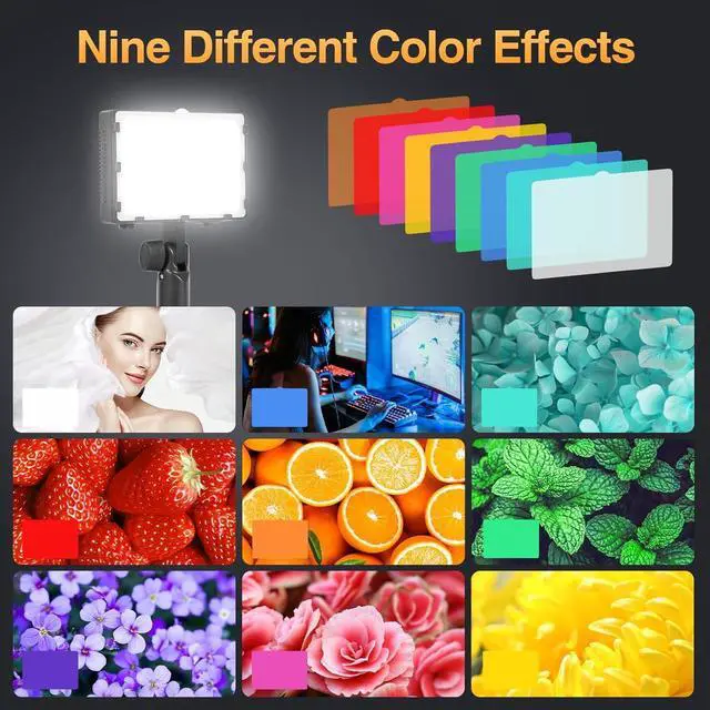 Alt view image 4 of 7 - 60 LED Portable Product Photography Light for Tabletop Photo,2-Pack