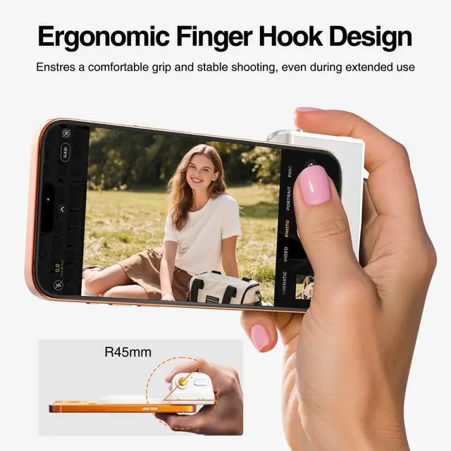 Alt view image 3 of 7 - Phone Flash Fill Light, Magnetic Attachment for Mobile Phones, Built-in Handle with Focus Knob, Portable LED Light Phone Photography, Vlog & Live Streaming
