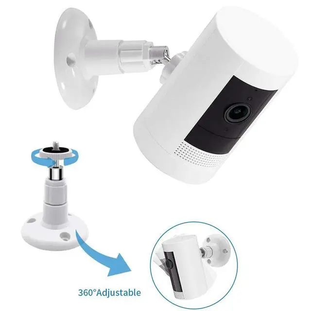 Alt view image 5 of 7 - 2 Pack Camera Wall Mount for R-ing Stick Up Cam & Outdoor Cam Plus, White