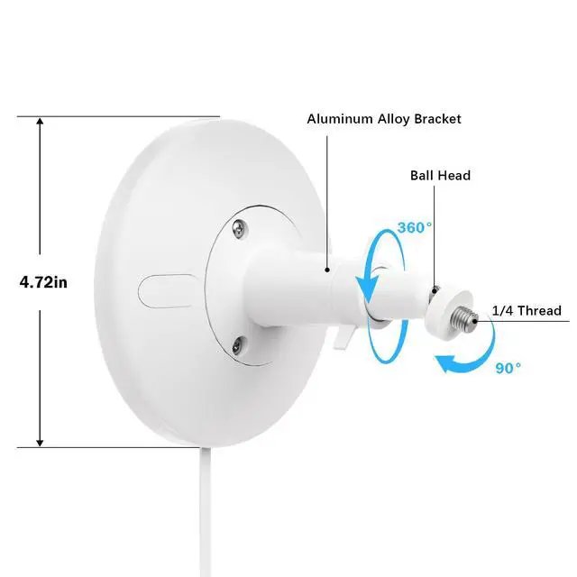 Alt view image 6 of 7 - Hardwired Kit for Ring Cams (Outdoor Cam Plus, Stick Up Cam, Spotlight Cam Pro/Plus), IP67 Waterproof Design for Outdoor or Indoor Use,White-2Pack