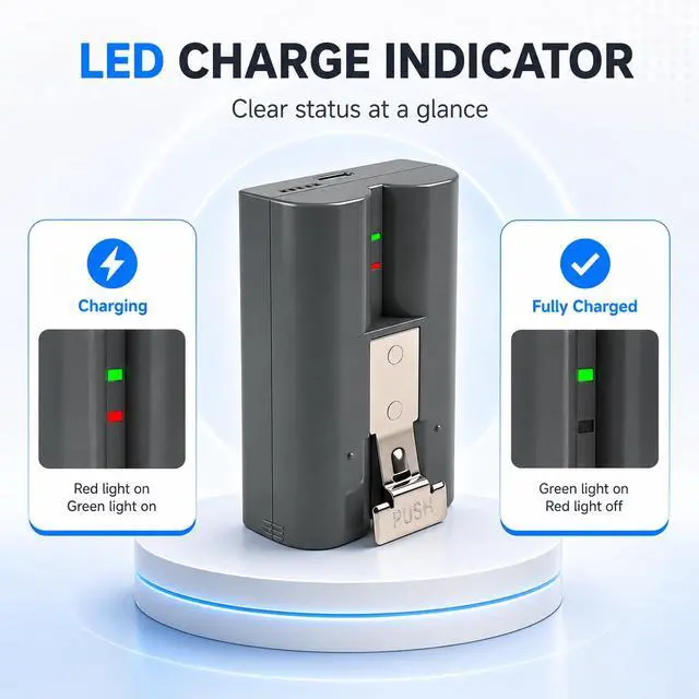 Alt view image 3 of 7 - 2-Pack Replacement Battery for Ring Outdoor Cam Plus