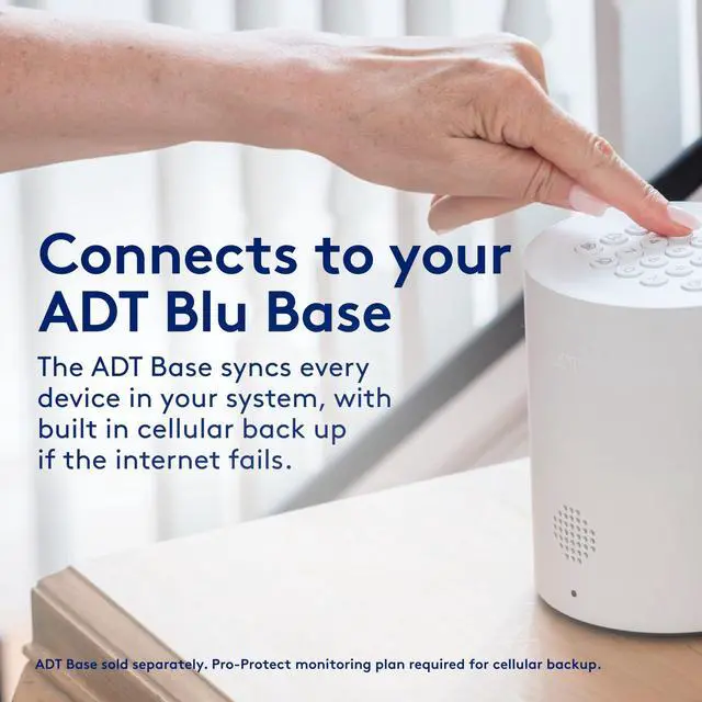 Alt view image 5 of 7 - Indoor Camera, 2K Home Security Camera with Smart Detection, Two-Way Audio, Night Vision, Physical Privacy Cover - Compatible with ADT Blu Systems, Subscription Required