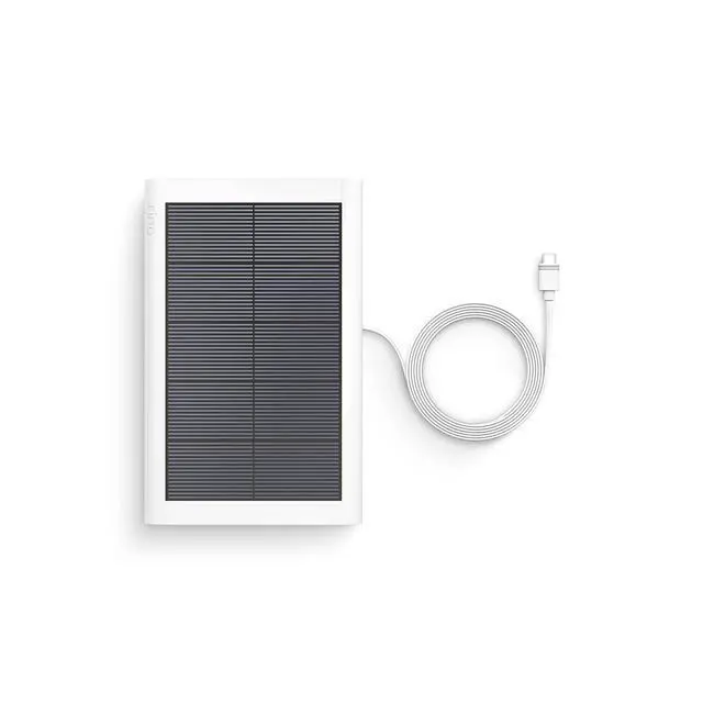 Alt view image 3 of 5 - Small Solar Panel, 1.9W for Outdoor Cam Plus, Outdoor Cam (Stick Up Cam), Stick Up Cam Pro, Spotlight Cam Plus, Spotlight Cam Pro - White