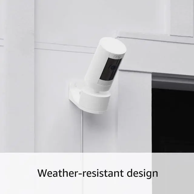Alt view image 3 of 4 - Indoor/Outdoor Pan-Tilt Mount for Outdoor Cam (Stick Up Cam) Plug-In, White (Power adapter and camera not included)