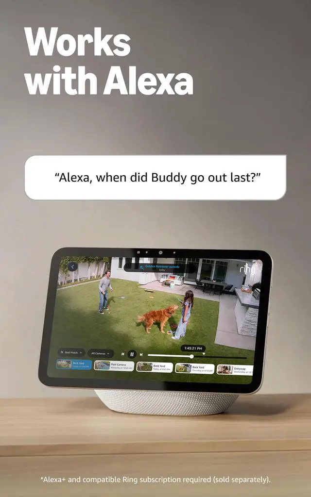 Alt view image 4 of 4 - Outdoor Cam (Stick Up Cam), Weather-resistant home or business HD security camera, Live View, Color Night Vision, Two-Way Talk, motion alerts, Works with Alexa, White