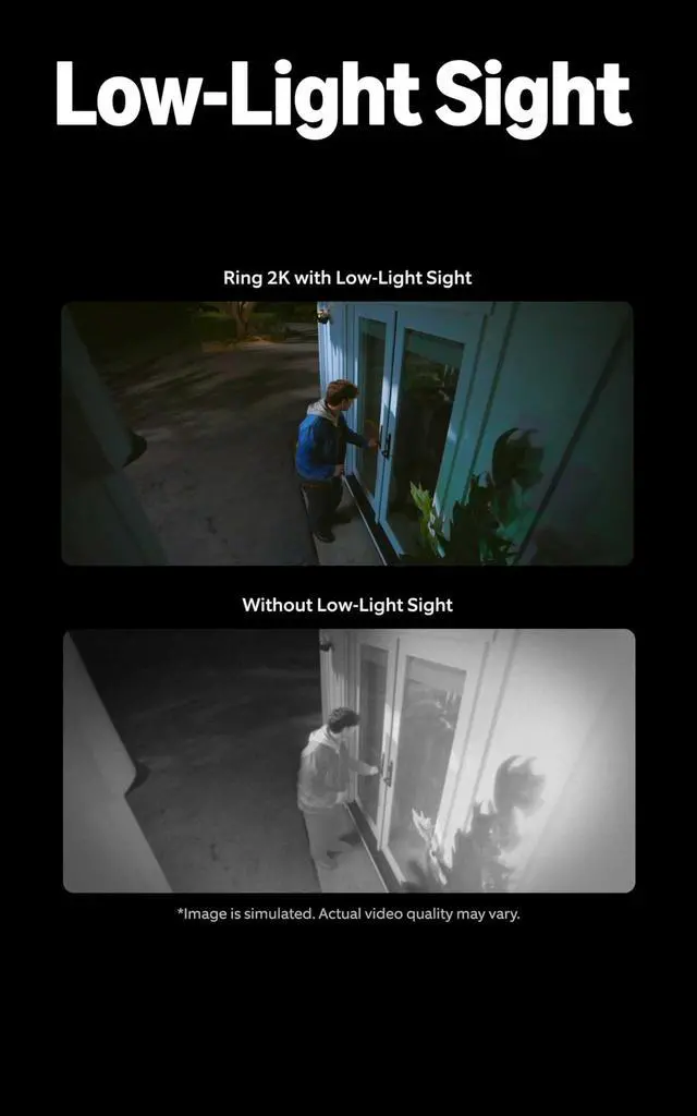 Alt view image 4 of 6 - Outdoor Cam Plus, Plug-In (newest model), Home or business security, Wide-Angle 2K Video with Ring Vision, Low-Light Sight for full-color night vision, Mount-Anywhere Versatility, Black