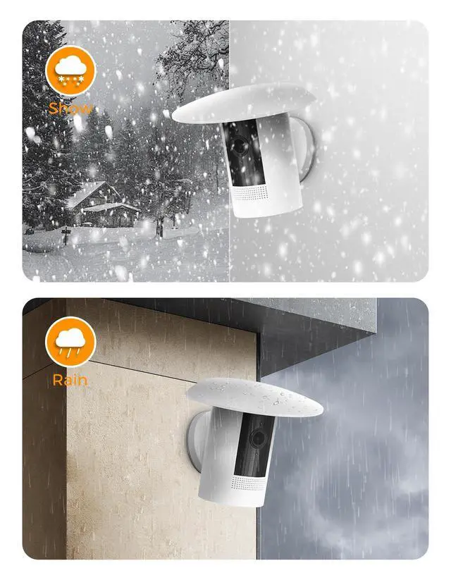 Alt view image 3 of 7 - Rain Shade Cover for Ring Outdoor Cam (1st Gen), White